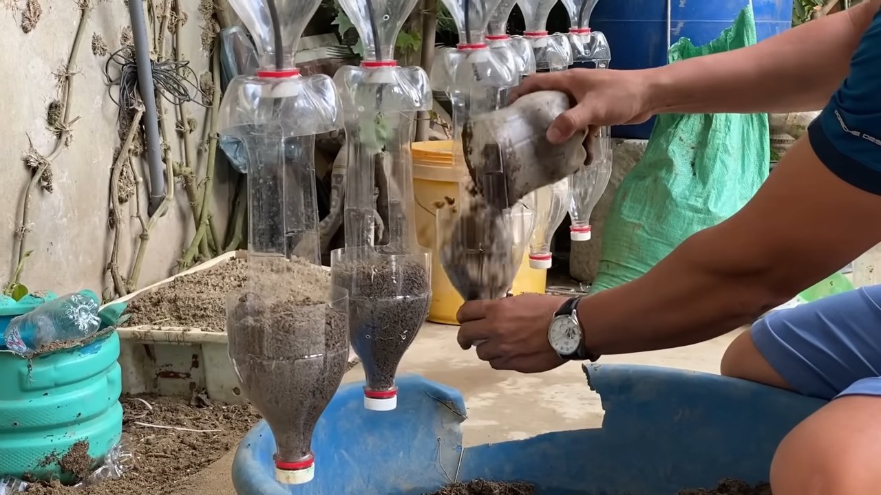 Tidy mushroom growing hack